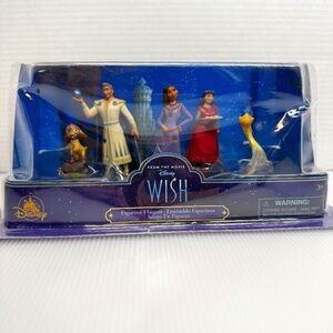 Disney Store Wish Deluxe Figurine Playset 5 PVC Sculpted Figures - New Asha Star